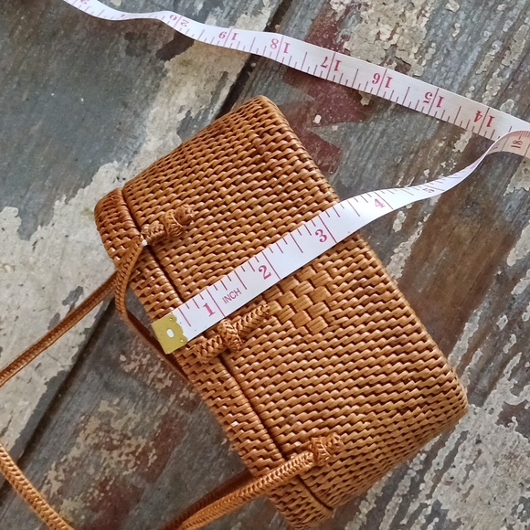 Putu by J. Maclear mini rattan wicker top handle purse vintage - Picture 15 of 17